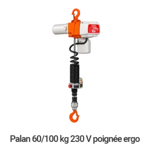 Palan 60 et 100 kg 230 V avec poignée ergonomique à équiper sur la Potence Mobile Neoditech