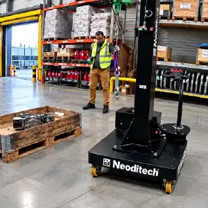 Mobilschwenkkran Neoditech Schienenfahrzeugbau